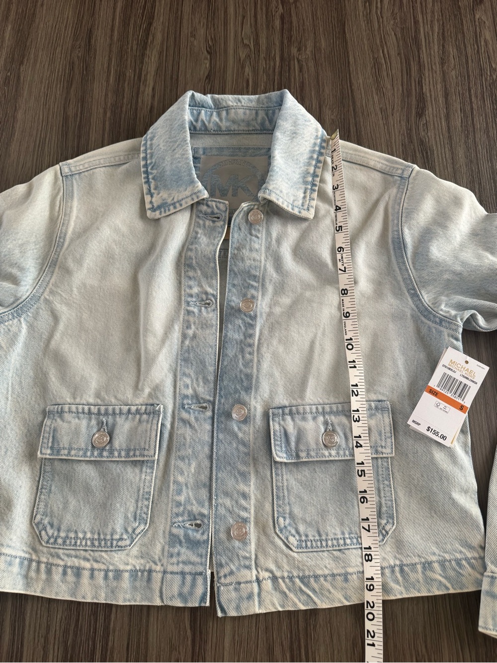 Michael Kors Light Blue Denim Jacket - Picture 7 of 9